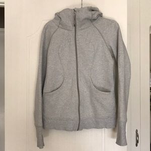Grey Lululemon Scuba Hoodie Size 8
